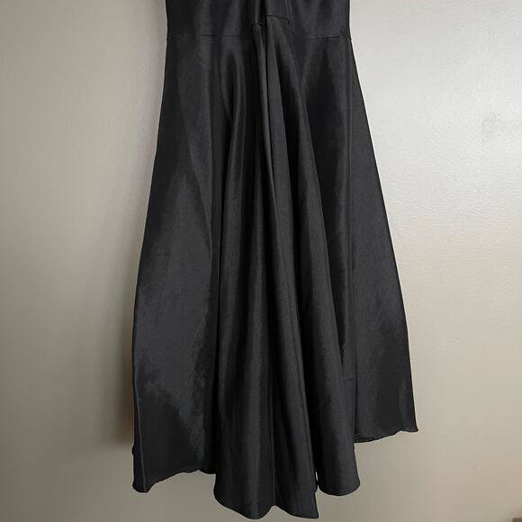 NWT Xscape Lace Taffeta Mermaid Gown Black Size 8‎ Maxi Dress Metallic Elegant - Picture 15 of 16